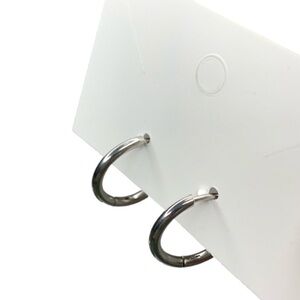 Silver small hoops